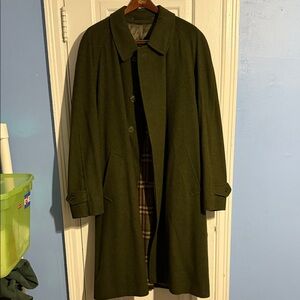 Burberry Green Wool and Alpaca Coat